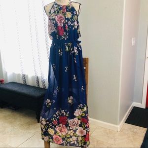 NWT Fortune + Ivy Sammy Maxi Dress XL Cobalt Blue